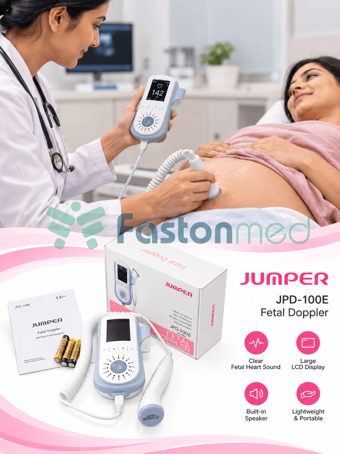Jumper JPD-100E Fetal Doppler
