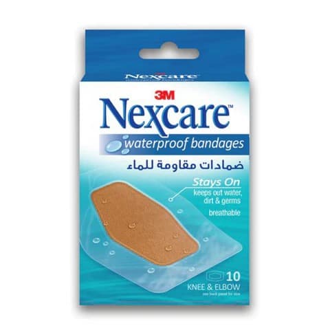 Nexcare – 582-10D Absolute Waterproof Bandages, 60X89Mm, 10/Box