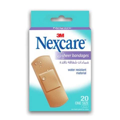 Nexcare – 656-20 Sheer Bandages, 72X25Mm, 20/Box
