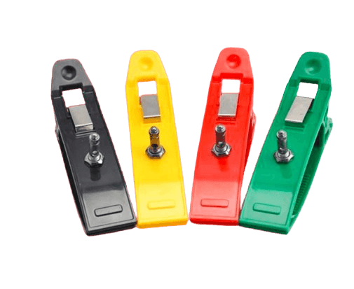 ECG Limb Clamp Electrodes – Reusable Color-Coded Set