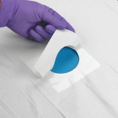 Sterile Drapes Adhesive Patch with 3? Round Fenestration, 18x26inch