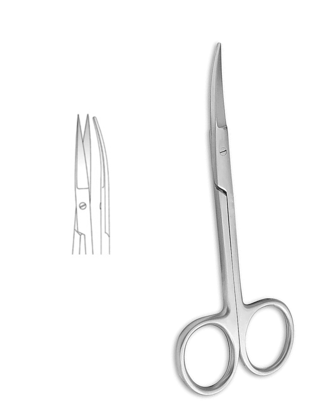 Operating Scissors Curved 13 CM - 5" thumbnail 2