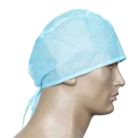 MMC – Disposable Surgical Doctor Cap with Back Tie, Blue – GENC-1200