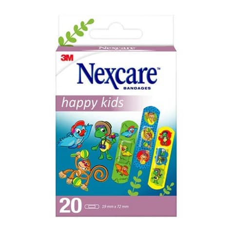 Nexcare – Happy Kids Plasters Cool, Assorted, 20/Pack