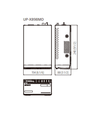 Sony UP-X898MD A6 Black & White Hybrid Medical Printer thumbnail 3
