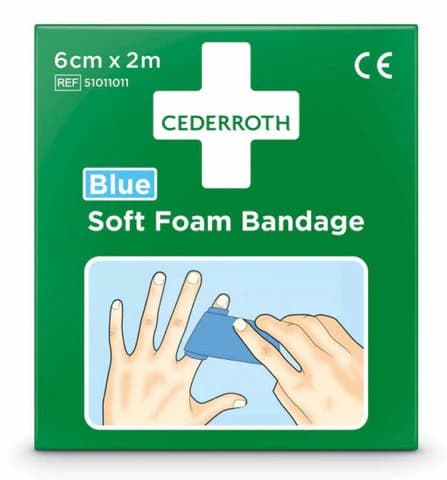 Soft Foam Bandage Blue