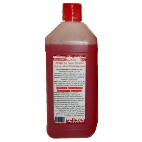PharmaGuard Antiseptic Skin & Hand Cleanser 5% CHG 1 Liter