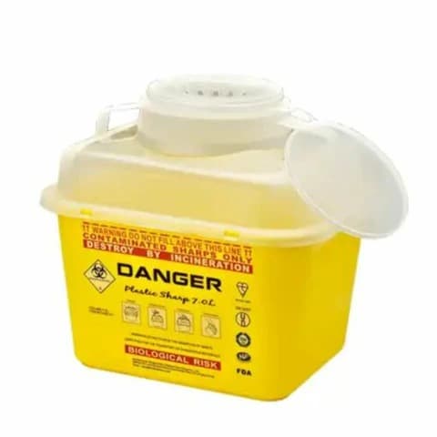 Kentex – Disposable Medical Waste Management Sharp Container Box, 5Ltr