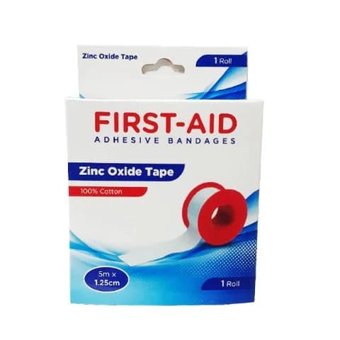 First Aid – Zinc Oxide Tape 5 x 1.25 cm 1 Roll