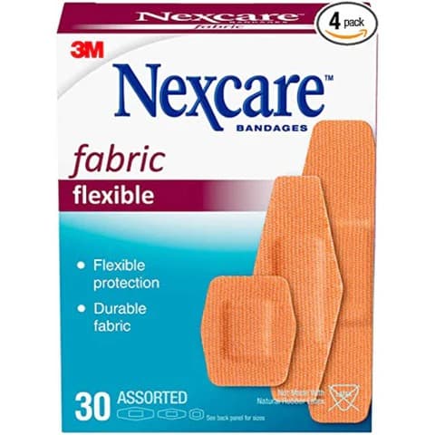 Nexcare – Heavy Duty Flexible Fabric Bandages 665-30 One Size 30 Ct