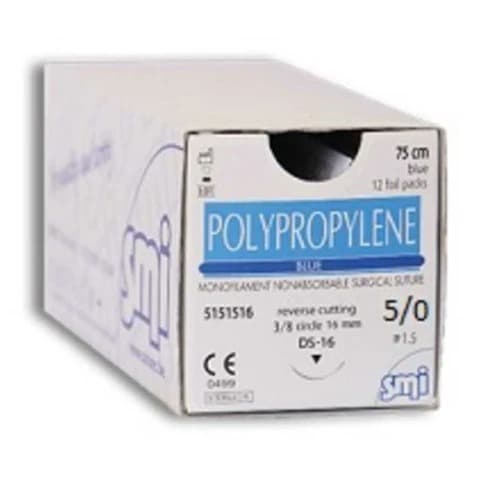 5/0 Polypropylene (Blue), Surgical Suture