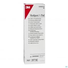 3573E  3M Medipore + Pad Soft Cloth Adhesive Wound Dressing, Size: 10cm x 35cm  (4" x 13-3/4")