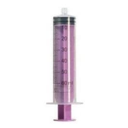 SYR-60S Enteral syringe. Purple ,60ml, single use, with ENFit connector, 50/Case