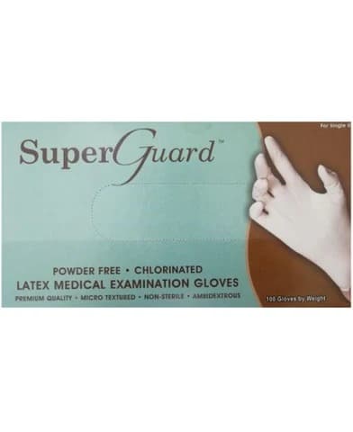 Super Guard – Gloves Latex Powdered – Large