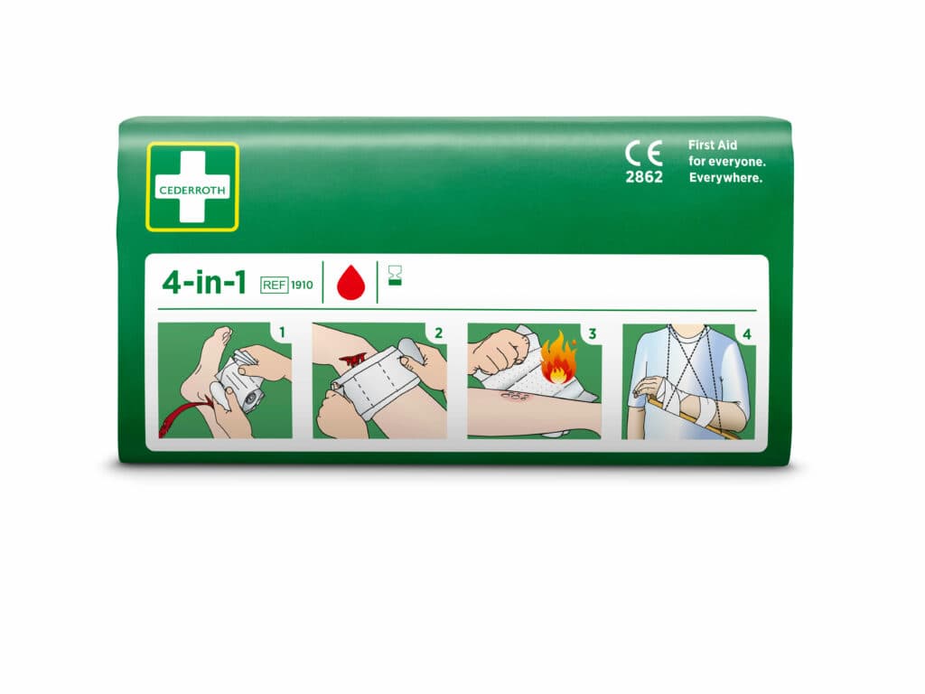 Cederroth 4-in-1 Universal First Aid Dressing – Bloodstopper | 1910
